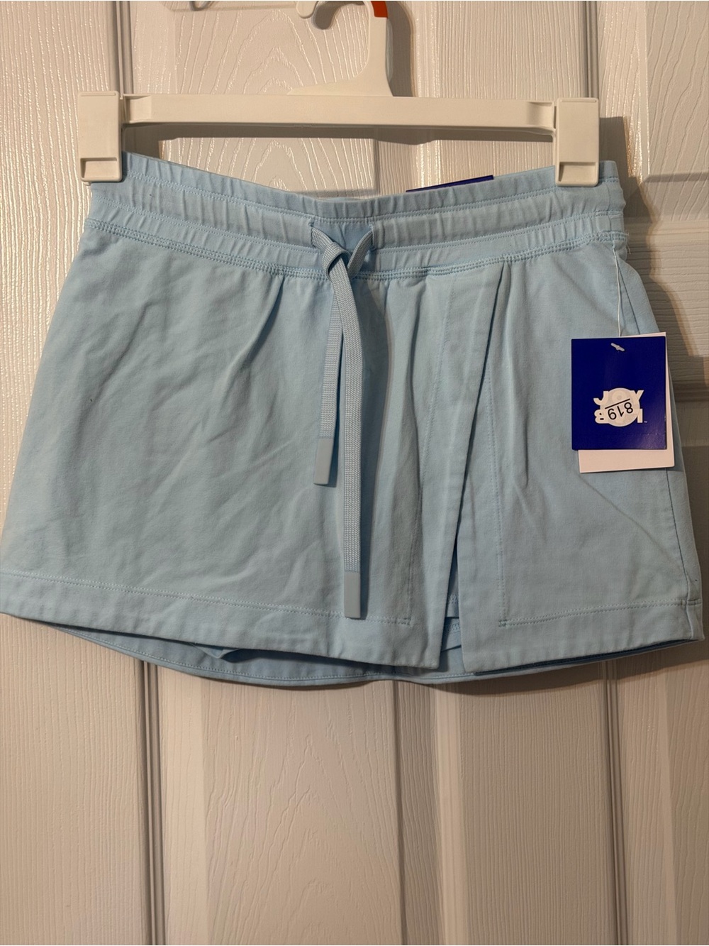 JoyLab Light Blue Women's Athletic Shorts with Drawstring